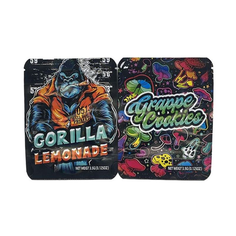 Ice Cream Cake Mylar Bags | 3.5g Resealable Weed Packaging